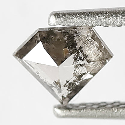 5 MM Loose Natural 0.43 CT Conflict Free Pentagon Shape Diamond Grey Black Diamond Salt and Pepper Diamond Custom Made Jewelry