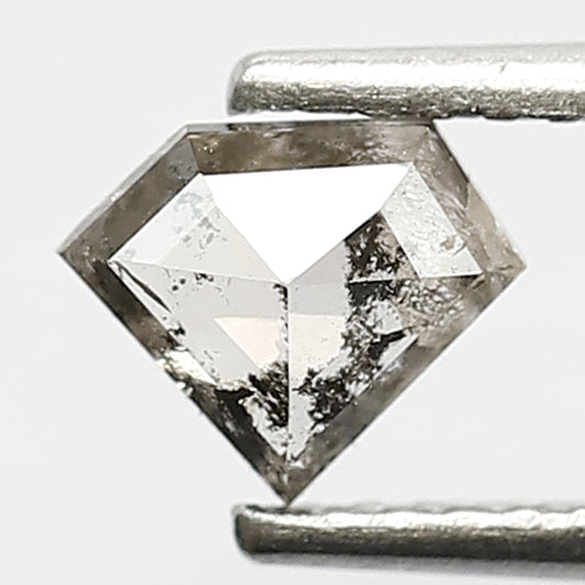 5 MM Loose Natural 0.43 CT Conflict Free Pentagon Shape Diamond Grey Black Diamond Salt and Pepper Diamond Custom Made Jewelry