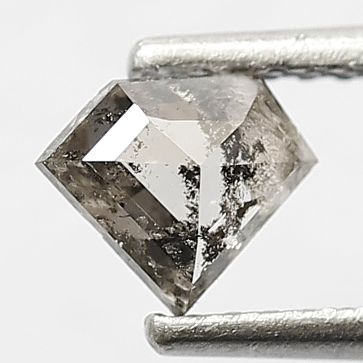 5 MM Loose Natural 0.43 CT Conflict Free Pentagon Shape Diamond Grey Black Diamond Salt and Pepper Diamond Custom Made Jewelry