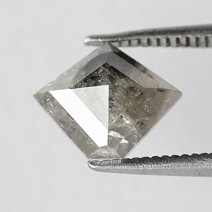 1.67 CT Kite shape gray black salt and pepper diamond natural loose diamond for wedding ring