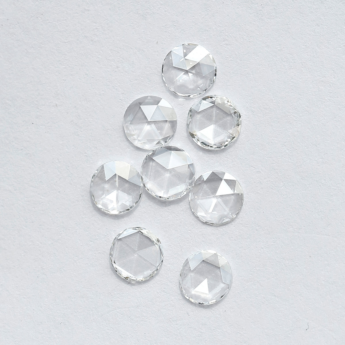 1.08 CT Round Rose Cut Diamonds Lot | 8 PCS Natural Earth Mined FG Color VS Clarity Loose Diamonds for Engagement Ring