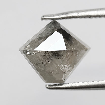 1.67 CT Kite shape gray black salt and pepper diamond natural loose diamond for wedding ring