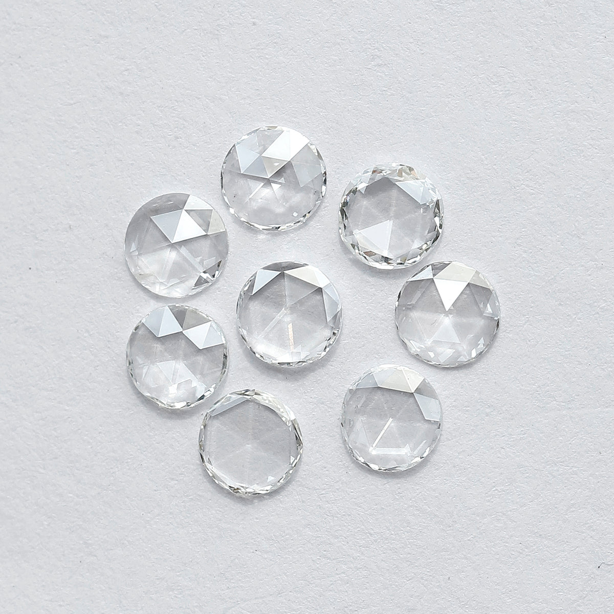1.08 CT Round Rose Cut Diamonds Lot | 8 PCS Natural Earth Mined FG Color VS Clarity Loose Diamonds for Engagement Ring