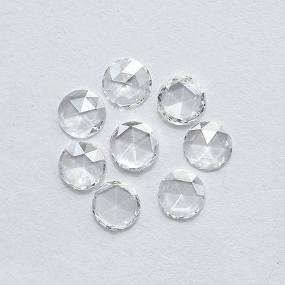 1.08 CT Round Rose Cut Diamonds Lot | 8 PCS Natural Earth Mined FG Color VS Clarity Loose Diamonds for Engagement Ring