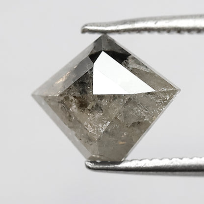 1.67 CT Kite shape gray black salt and pepper diamond natural loose diamond for wedding ring