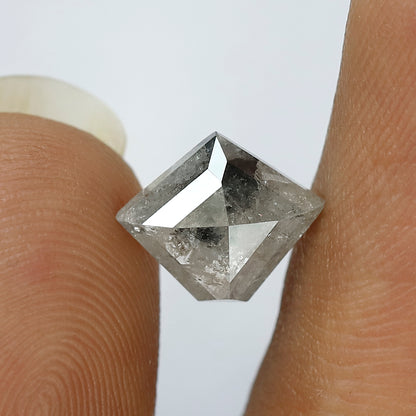 1.67 CT Kite shape gray black salt and pepper diamond natural loose diamond for wedding ring