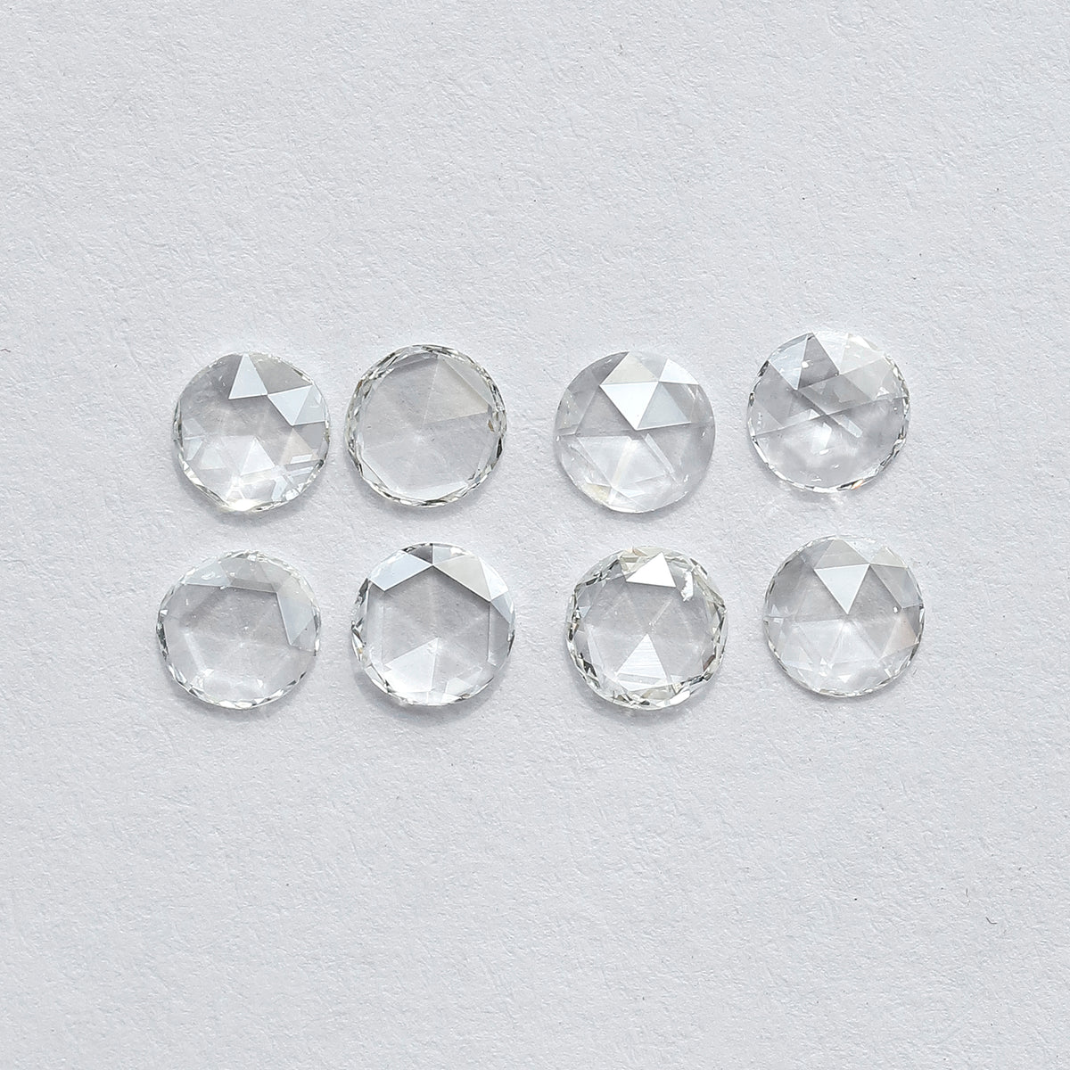 1.08 CT Round Rose Cut Diamonds Lot | 8 PCS Natural Earth Mined FG Color VS Clarity Loose Diamonds for Engagement Ring