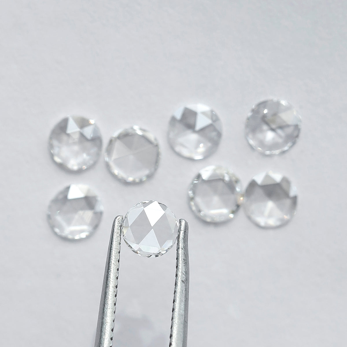 1.08 CT Round Rose Cut Diamonds Lot | 8 PCS Natural Earth Mined FG Color VS Clarity Loose Diamonds for Engagement Ring