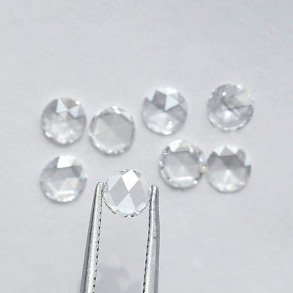 1.08 CT Round Rose Cut Diamonds Lot | 8 PCS Natural Earth Mined FG Color VS Clarity Loose Diamonds for Engagement Ring