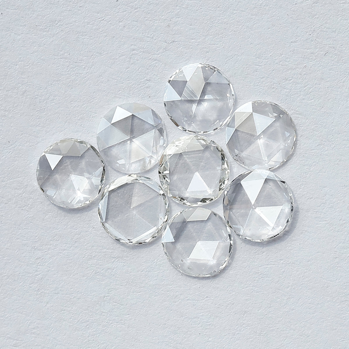 1.08 CT Round Rose Cut Diamonds Lot | 8 PCS Natural Earth Mined FG Color VS Clarity Loose Diamonds for Engagement Ring
