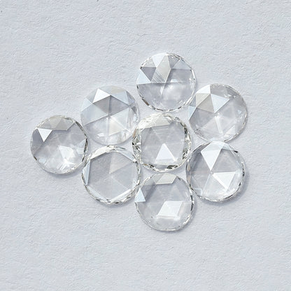 1.08 CT Round Rose Cut Diamonds Lot | 8 PCS Natural Earth Mined FG Color VS Clarity Loose Diamonds for Engagement Ring