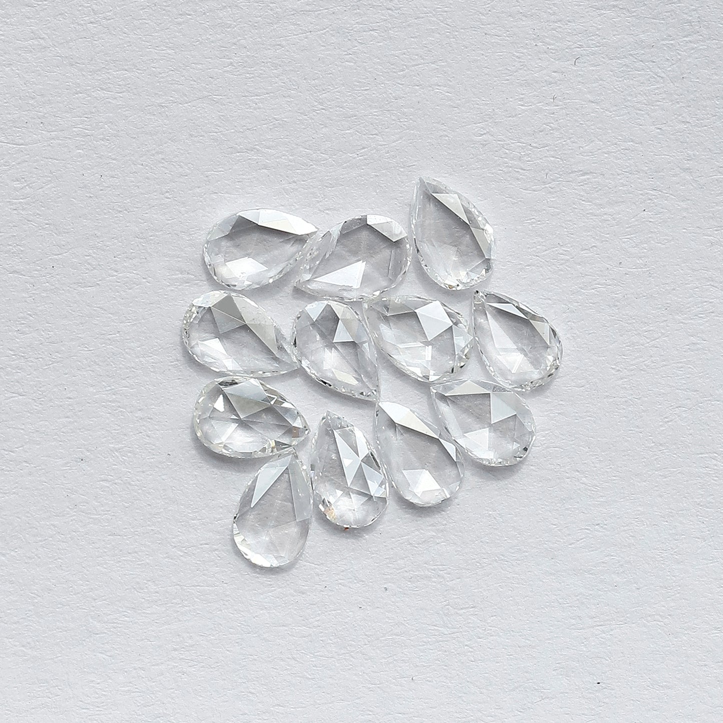 12 PCS Natural Rose Cut Round Diamonds | 1.03 CT FG Color VS Clarity Loose Diamonds for Engagement Ring Jewelry