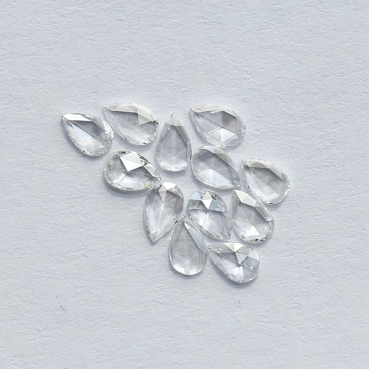 12 PCS Natural Rose Cut Round Diamonds | 1.03 CT FG Color VS Clarity Loose Diamonds for Engagement Ring Jewelry