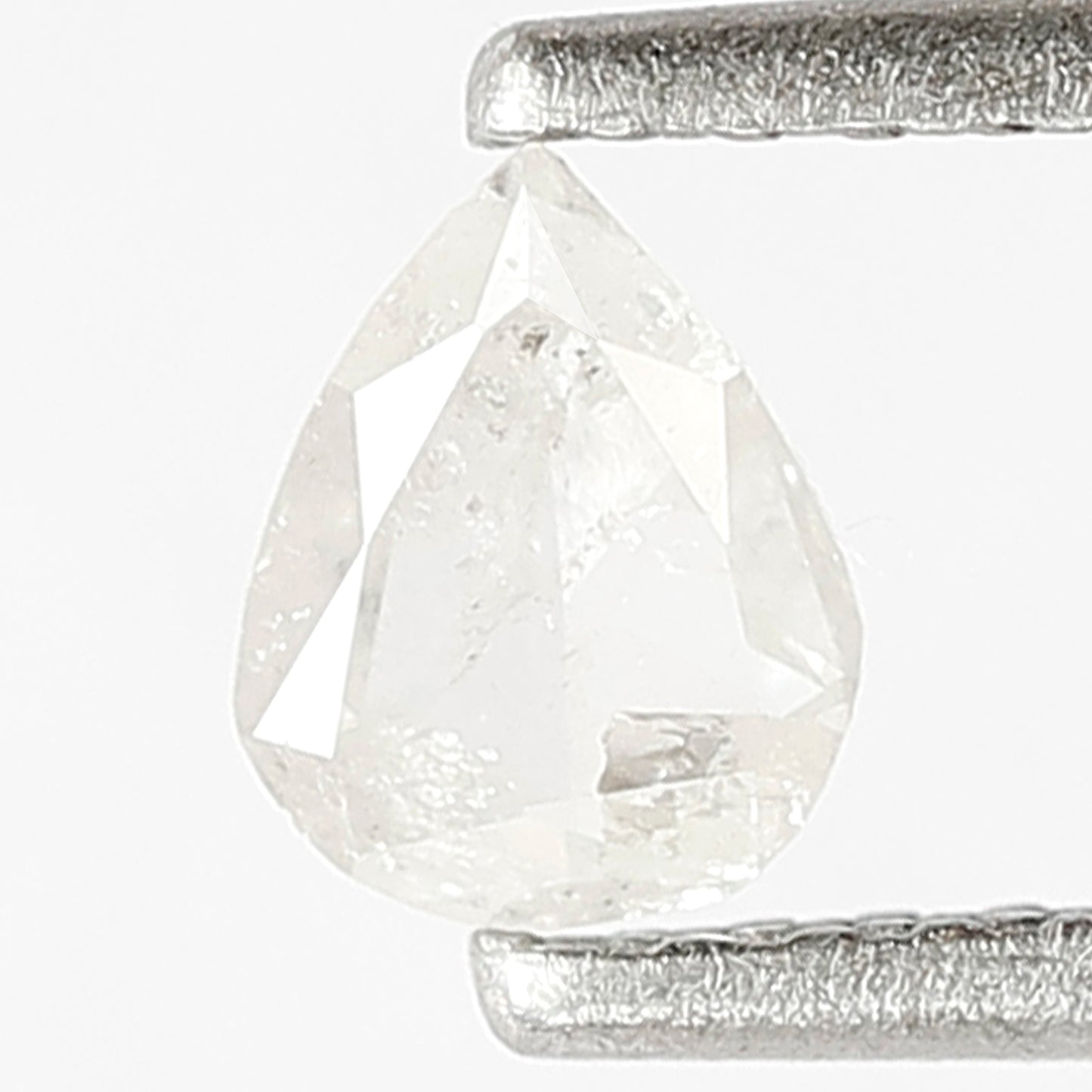 5 MM Natural Fancy White Color Diamond 0.28 CT Loose Natural Pear Shape Diamond Salt and Pepper Diamond For Unique Wedding Jewelry