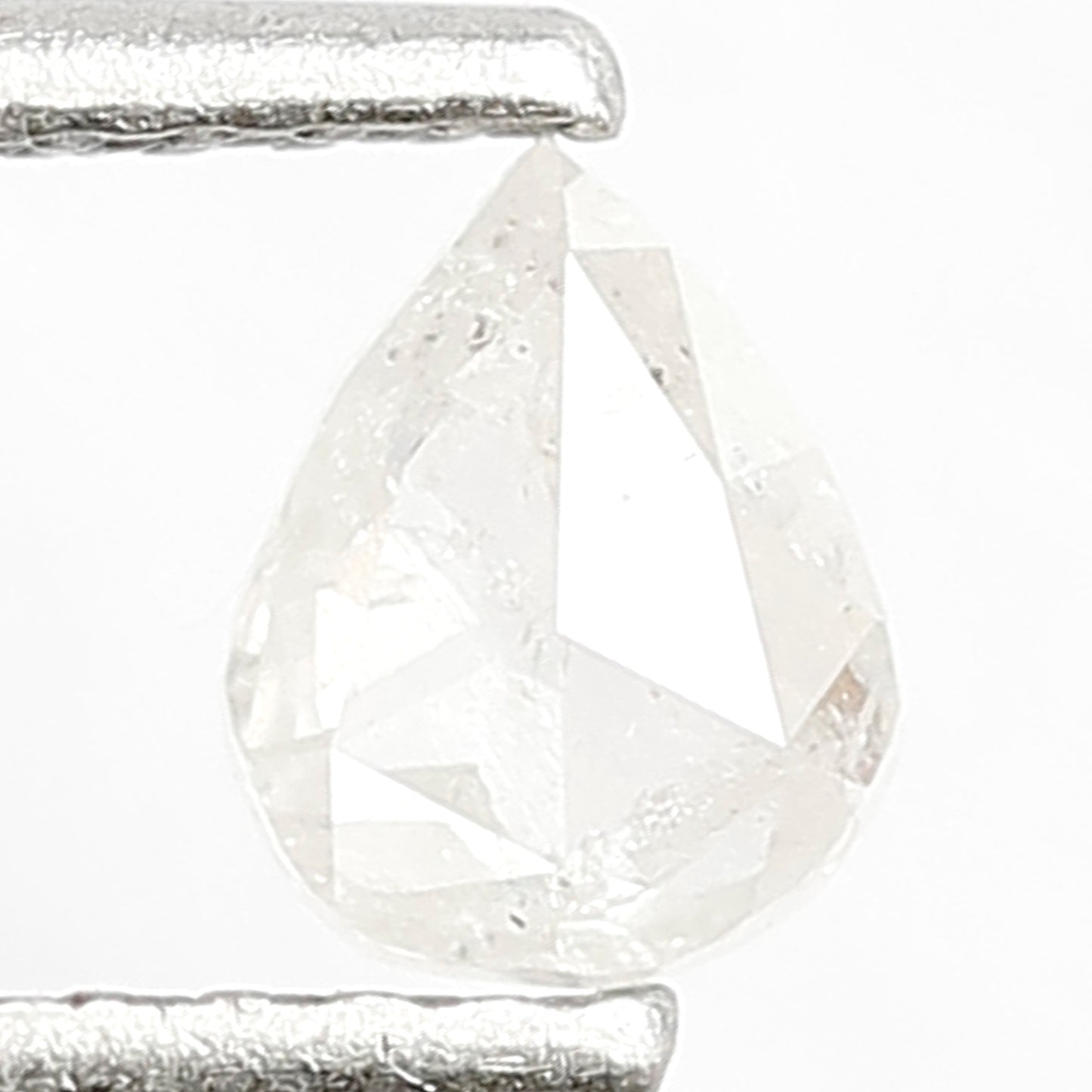 5 MM Natural Fancy White Color Diamond 0.28 CT Loose Natural Pear Shape Diamond Salt and Pepper Diamond For Unique Wedding Jewelry