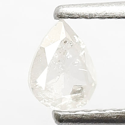 5 MM Natural Fancy White Color Diamond 0.28 CT Loose Natural Pear Shape Diamond Salt and Pepper Diamond For Unique Wedding Jewelry