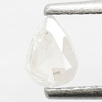 5 MM Natural Fancy White Color Diamond 0.28 CT Loose Natural Pear Shape Diamond Salt and Pepper Diamond For Unique Wedding Jewelry