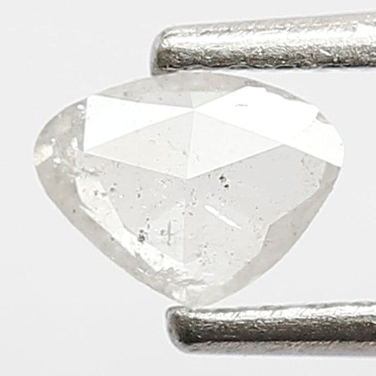 0.26 CT Geometric Shape Diamond 4.10 MM White Color Loose Natural Salt & Pepper Diamond Wedding Ring