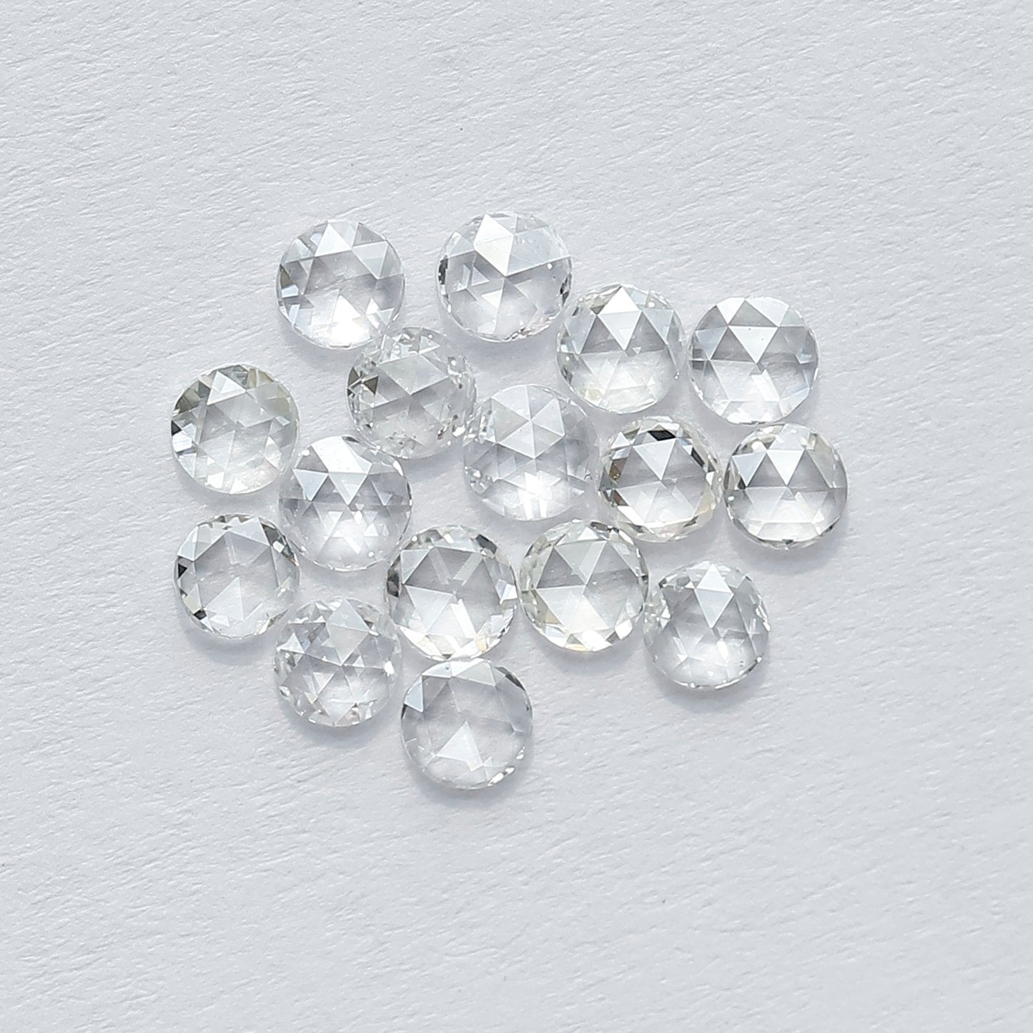 1.07 CT Round Shape Rose Cut Diamond Lot, 16 PCS Natural Loose Conflict Free Diamonds for Wedding Ring
