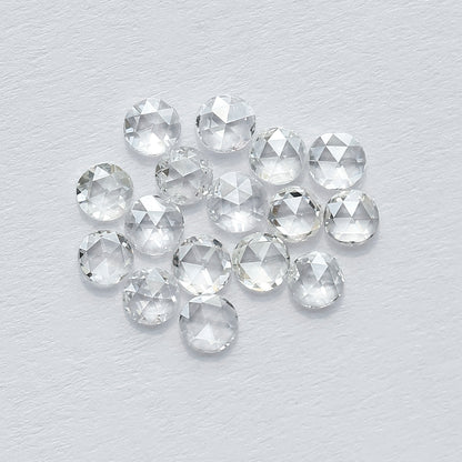 1.07 CT Round Shape Rose Cut Diamond Lot, 16 PCS Natural Loose Conflict Free Diamonds for Wedding Ring
