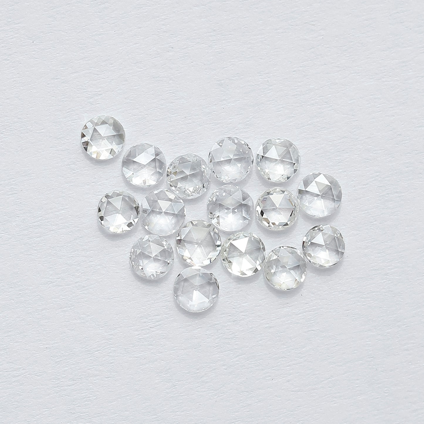 1.07 CT Round Shape Rose Cut Diamond Lot, 16 PCS Natural Loose Conflict Free Diamonds for Wedding Ring