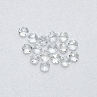 1.07 CT Round Shape Rose Cut Diamond Lot, 16 PCS Natural Loose Conflict Free Diamonds for Wedding Ring