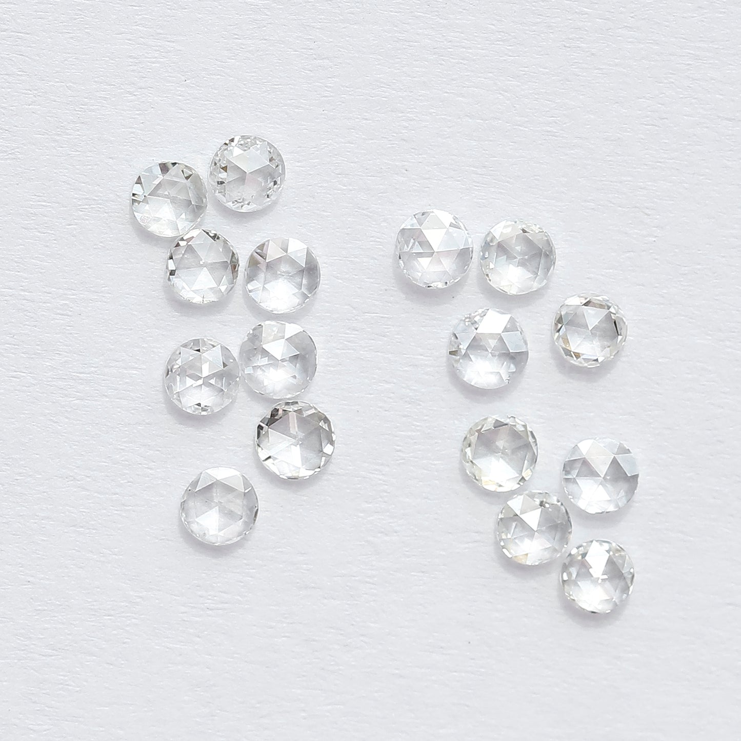1.07 CT Round Shape Rose Cut Diamond Lot, 16 PCS Natural Loose Conflict Free Diamonds for Wedding Ring