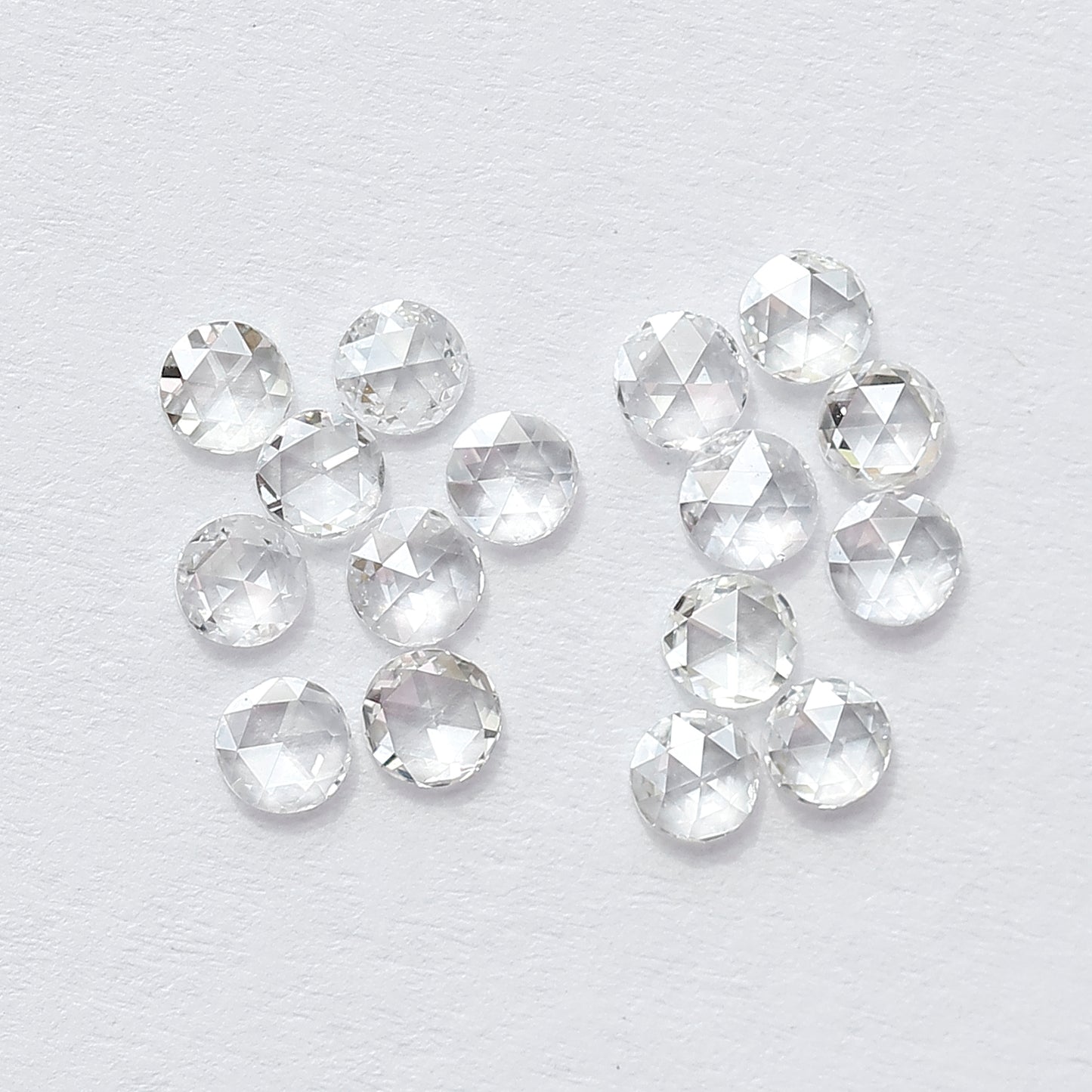 1.07 CT Round Shape Rose Cut Diamond Lot, 16 PCS Natural Loose Conflict Free Diamonds for Wedding Ring