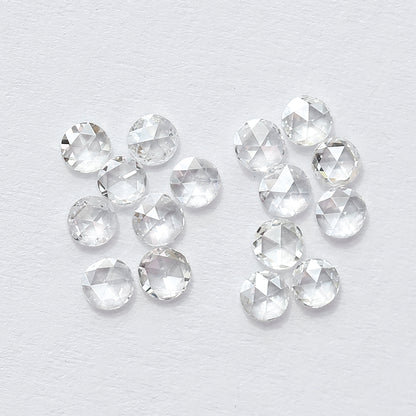 1.07 CT Round Shape Rose Cut Diamond Lot, 16 PCS Natural Loose Conflict Free Diamonds for Wedding Ring
