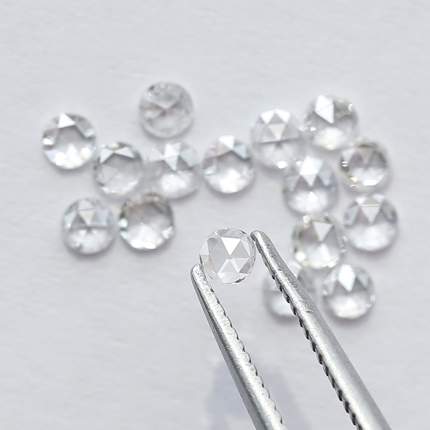 1.07 CT Round Shape Rose Cut Diamond Lot, 16 PCS Natural Loose Conflict Free Diamonds for Wedding Ring