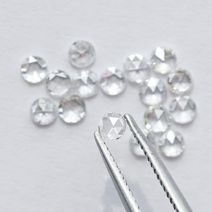 1.07 CT Round Shape Rose Cut Diamond Lot, 16 PCS Natural Loose Conflict Free Diamonds for Wedding Ring