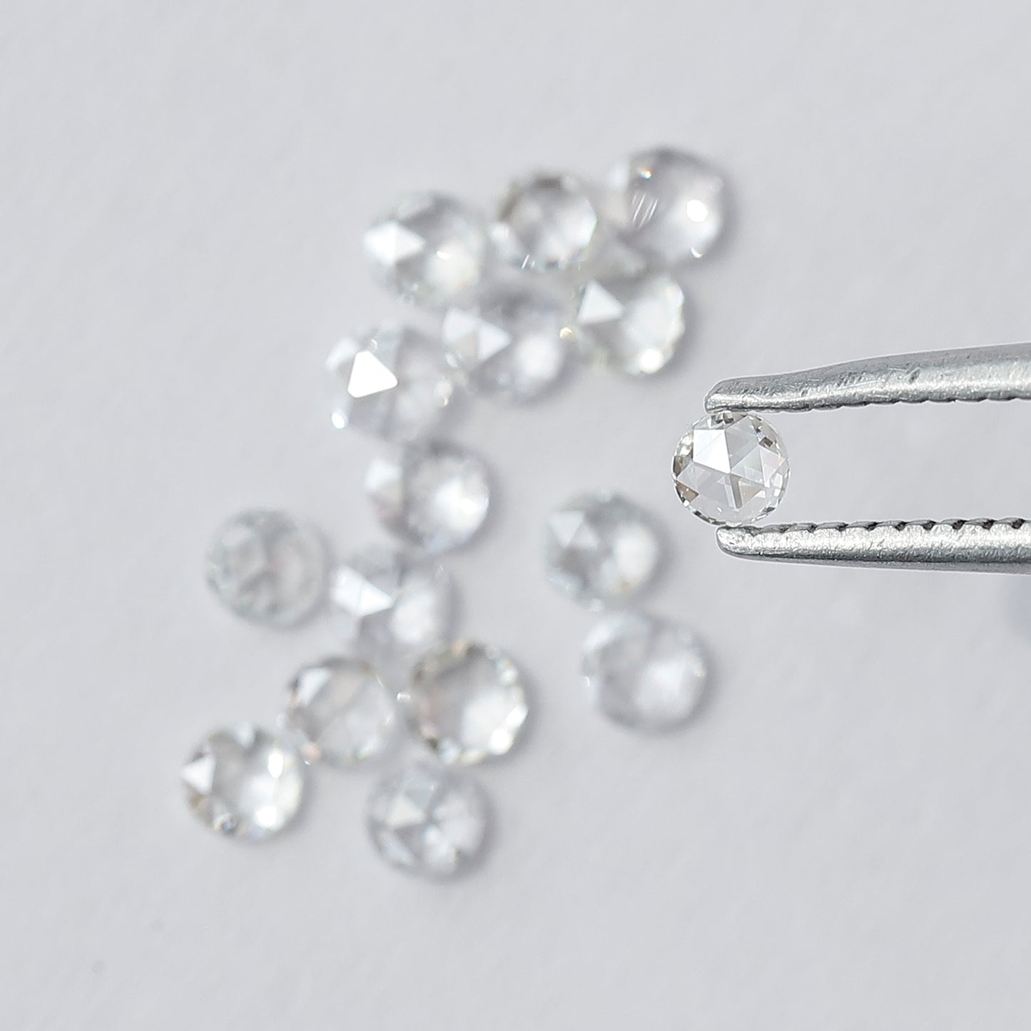 1.07 CT Round Shape Rose Cut Diamond Lot, 16 PCS Natural Loose Conflict Free Diamonds for Wedding Ring
