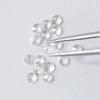 1.07 CT Round Shape Rose Cut Diamond Lot, 16 PCS Natural Loose Conflict Free Diamonds for Wedding Ring