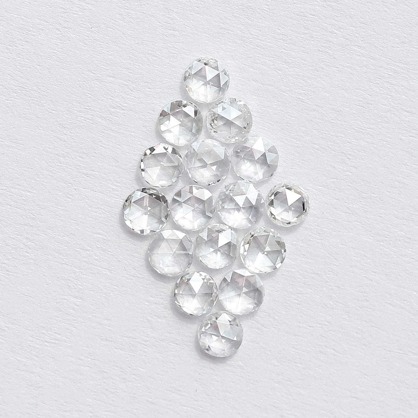1.07 CT Round Shape Rose Cut Diamond Lot, 16 PCS Natural Loose Conflict Free Diamonds for Wedding Ring