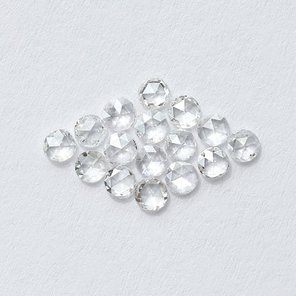 1.07 CT Round Shape Rose Cut Diamond Lot, 16 PCS Natural Loose Conflict Free Diamonds for Wedding Ring