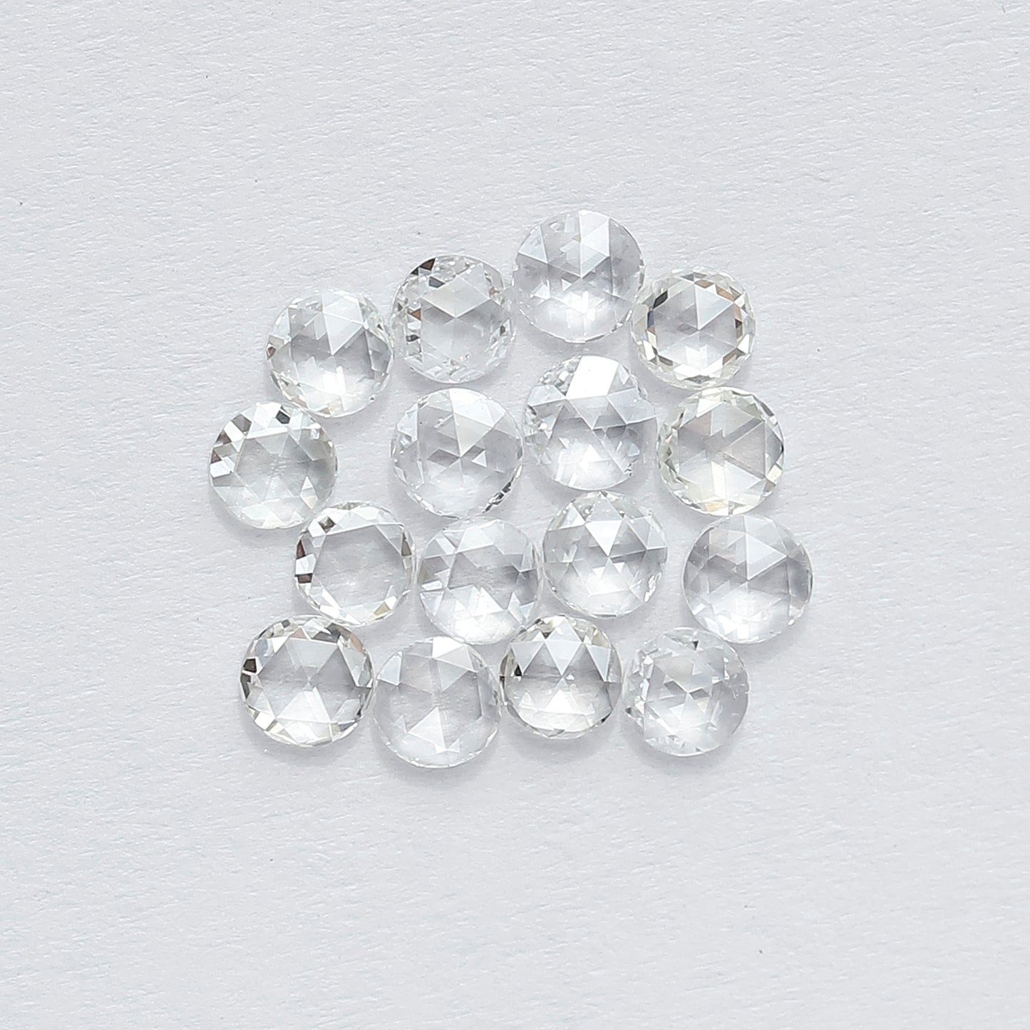 1.07 CT Round Shape Rose Cut Diamond Lot, 16 PCS Natural Loose Conflict Free Diamonds for Wedding Ring