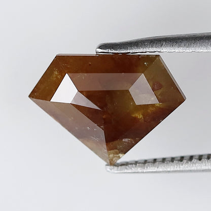 Pentagon 2.52 Ct Natural Reddish Brown Rustic Diamond | Conflict Free Loose Diamond for Pendant