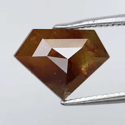 Pentagon 2.52 Ct Natural Reddish Brown Rustic Diamond | Conflict Free Loose Diamond for Pendant
