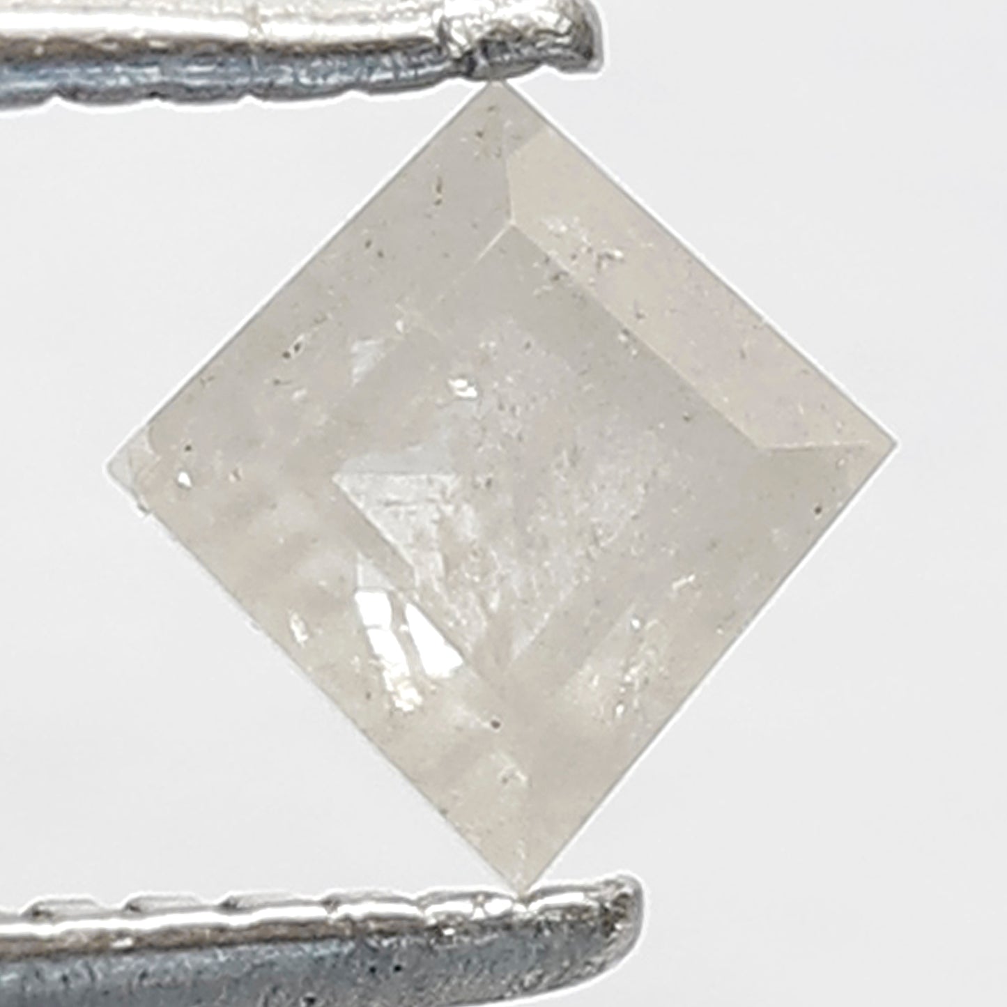0.38 CT Natural Loose Misty White Color Kite Shape Diamond 5 MM Salt and Pepper Diamond Custom Bridal jewelry