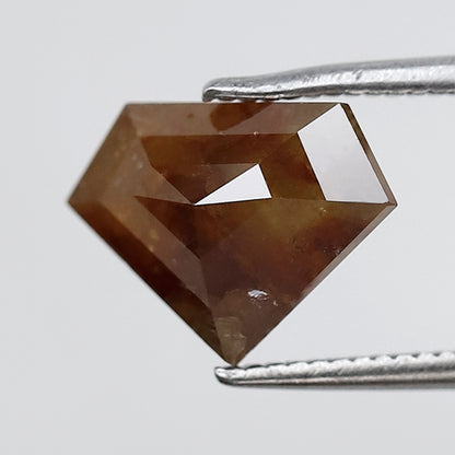 Pentagon 2.52 Ct Natural Reddish Brown Rustic Diamond | Conflict Free Loose Diamond for Pendant