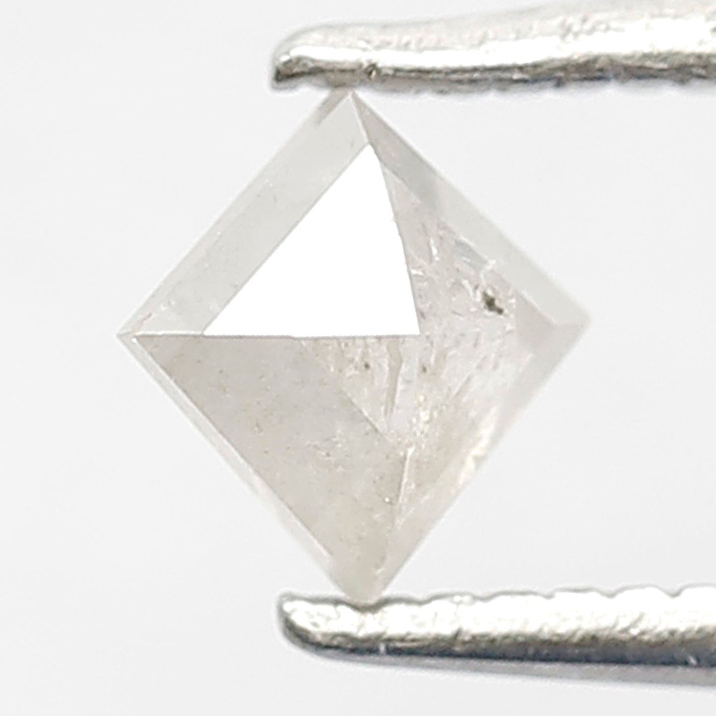 0.38 CT Natural Loose Misty White Color Kite Shape Diamond 5 MM Salt and Pepper Diamond Custom Bridal jewelry