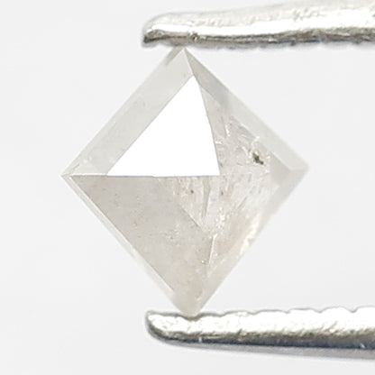 0.38 CT Natural Loose Misty White Color Kite Shape Diamond 5 MM Salt and Pepper Diamond Custom Bridal jewelry
