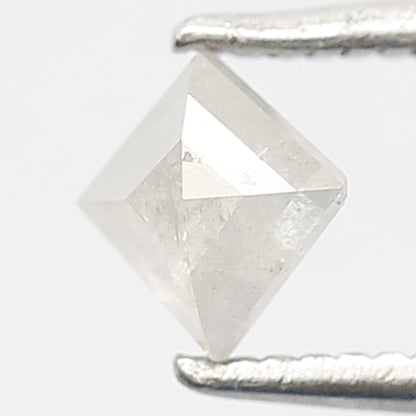 0.38 CT Natural Loose Misty White Color Kite Shape Diamond 5 MM Salt and Pepper Diamond Custom Bridal jewelry