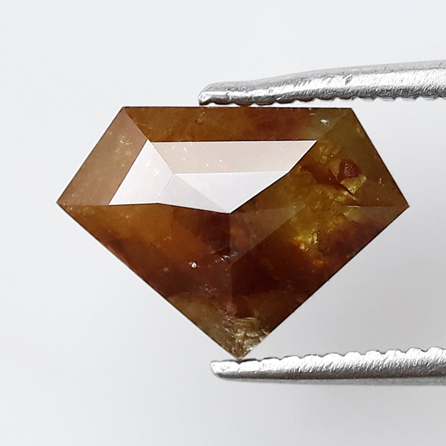 Pentagon 2.52 Ct Natural Reddish Brown Rustic Diamond | Conflict Free Loose Diamond for Pendant