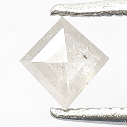 0.38 CT Natural Loose Misty White Color Kite Shape Diamond 5 MM Salt and Pepper Diamond Custom Bridal jewelry