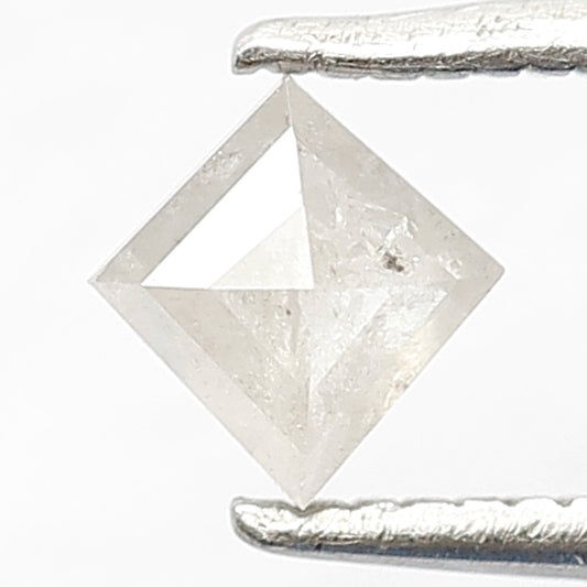 0.38 CT Natural Loose Misty White Color Kite Shape Diamond 5 MM Salt and Pepper Diamond Custom Bridal jewelry