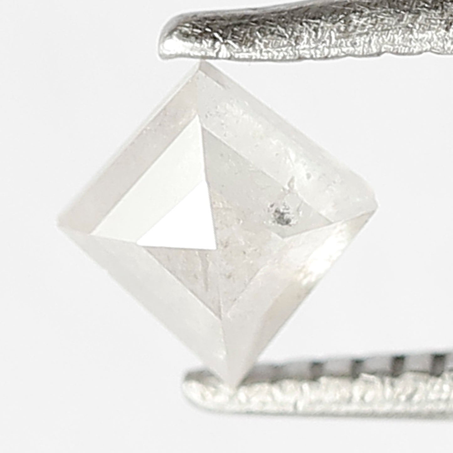 0.38 CT Natural Loose Misty White Color Kite Shape Diamond 5 MM Salt and Pepper Diamond Custom Bridal jewelry