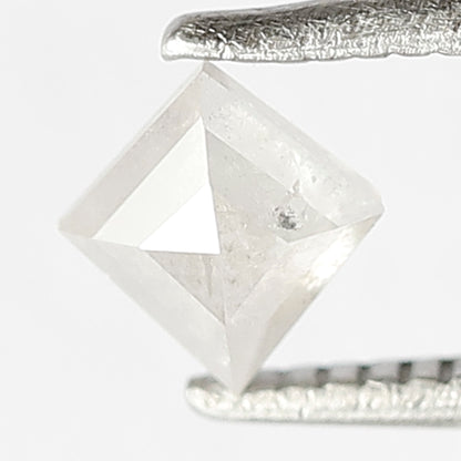 0.38 CT Natural Loose Misty White Color Kite Shape Diamond 5 MM Salt and Pepper Diamond Custom Bridal jewelry