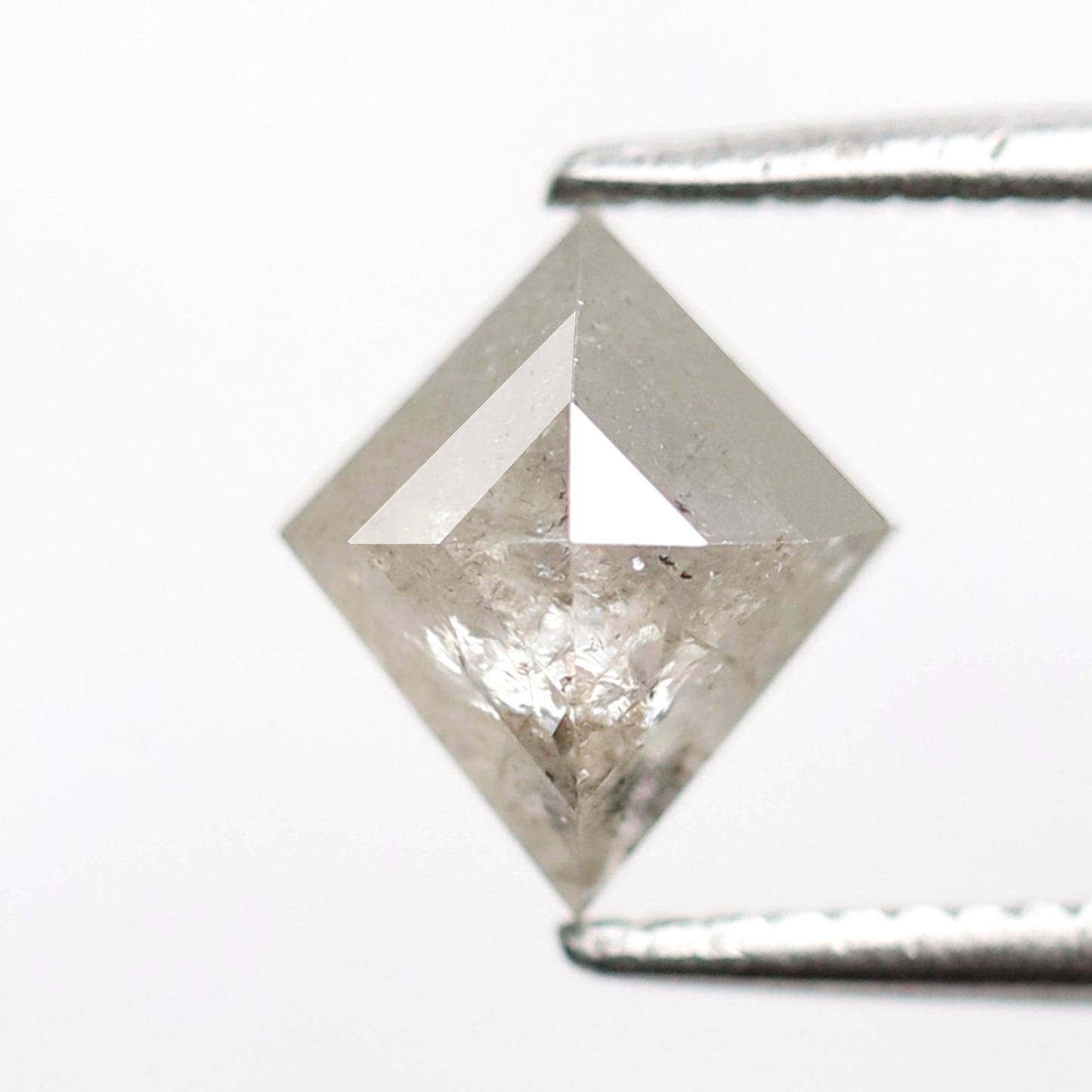 1.02 Ct Natural Kite Shape Diamond, Misty White Salt and Pepper Loose Diamond, Conflict Free Stone for Ring