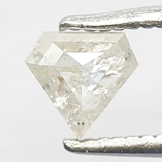 4.8 MM Pentagon Shape Natural Loose Diamond 0.44 CT Fancy Translucent White Color Diamond Earth Mined Salt and Pepper Diamond